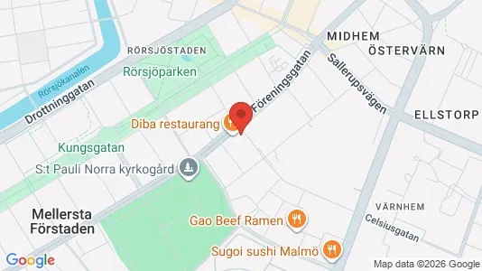 Lägenheter att hyra i Malmö Centrum - kort over placeringen