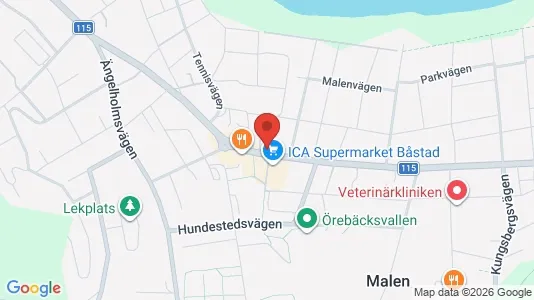 Lägenheter att hyra i Båstad - kort over placeringen