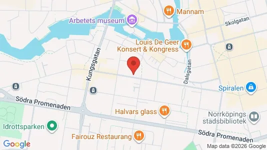 Lägenheter att hyra i Norrköping - kort over placeringen
