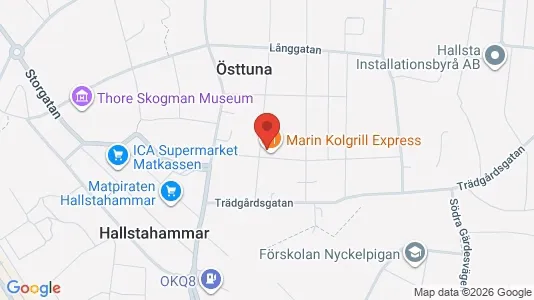Lägenheter att hyra i Hallstahammar - kort over placeringen