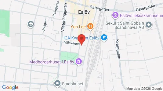 Lägenheter att hyra i Eslöv - kort over placeringen