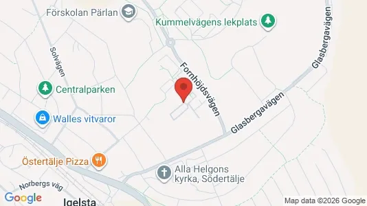 Lägenheter att hyra i Södertälje - kort over placeringen