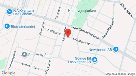 Lägenheter att hyra i Hässleholm - kort over placeringen