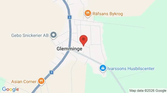 Lägenheter att hyra i Ystad - kort over placeringen
