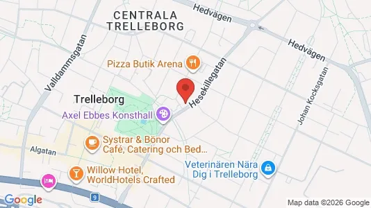 Lägenheter att hyra i Trelleborg - kort over placeringen