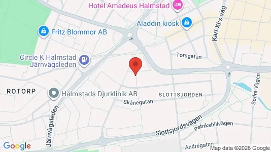 Lägenheter att hyra i Halmstad - kort over placeringen