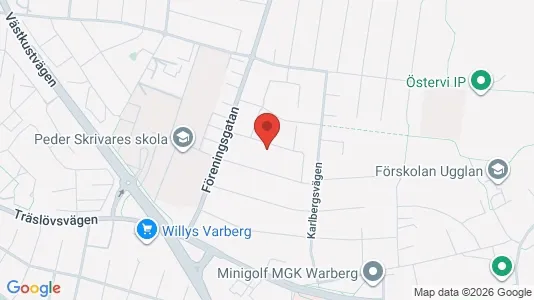 Lägenheter att hyra i Varberg - kort over placeringen