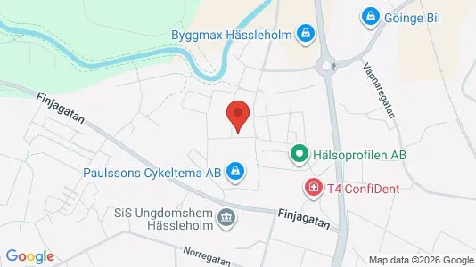 Lägenheter att hyra i Hässleholm - kort over placeringen