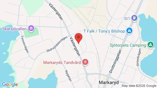 Lägenheter att hyra i Markaryd - Bild från Google Street View