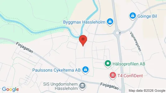 Lägenheter att hyra i Hässleholm - kort over placeringen
