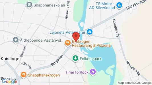 Lägenheter att hyra i Östra Göinge - kort over placeringen