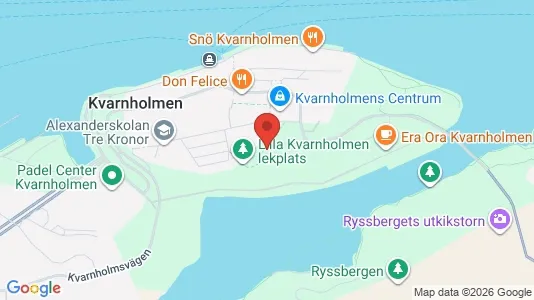 Lägenheter att hyra i Nacka - kort over placeringen