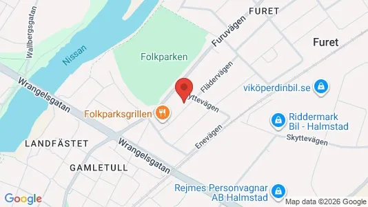 Lägenheter att hyra i Halmstad - kort over placeringen