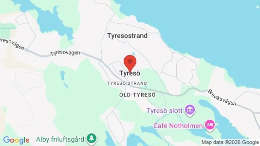 Radhus att hyra i Tyresö - kort over placeringen