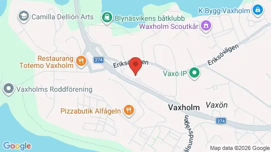 Lägenheter att hyra i Vaxholm - kort over placeringen