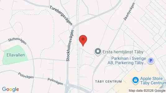 Lägenheter att hyra i Täby - kort over placeringen