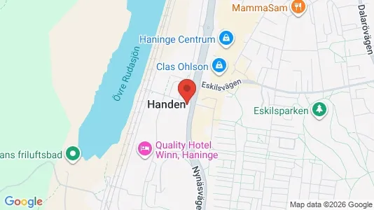 Lägenheter att hyra i Haninge - kort over placeringen