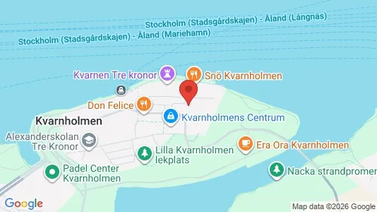 Lägenheter att hyra i Nacka - kort over placeringen