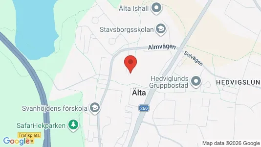 Lägenheter att hyra i Nacka - kort over placeringen