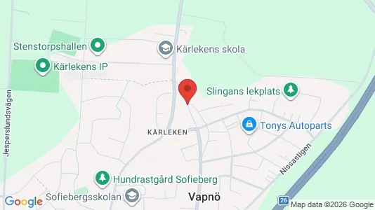 Lägenheter att hyra i Halmstad - kort over placeringen