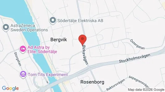 Lägenheter att hyra i Södertälje - kort over placeringen