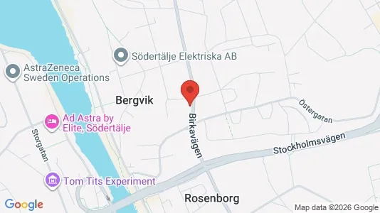 Lägenheter att hyra i Södertälje - kort over placeringen