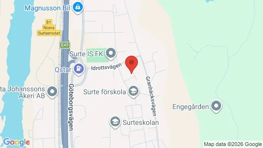 Lägenheter att hyra i Ale - kort over placeringen