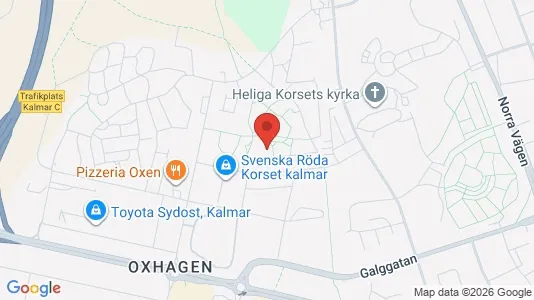 Lägenheter att hyra i Kalmar - kort over placeringen