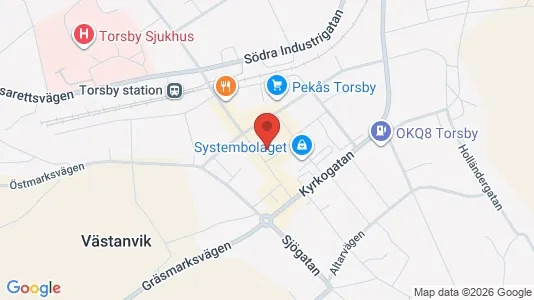 Lägenheter att hyra i Torsby - kort over placeringen