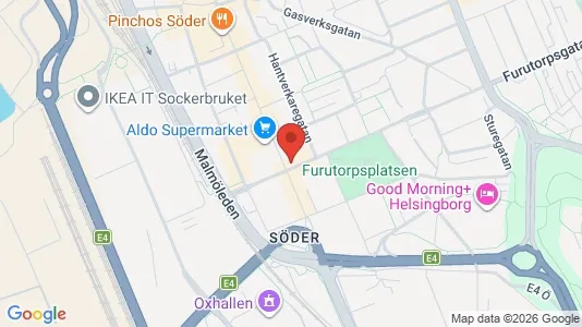 Lägenheter att hyra i Helsingborg - kort over placeringen