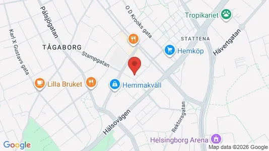 Lägenheter att hyra i Helsingborg - kort over placeringen