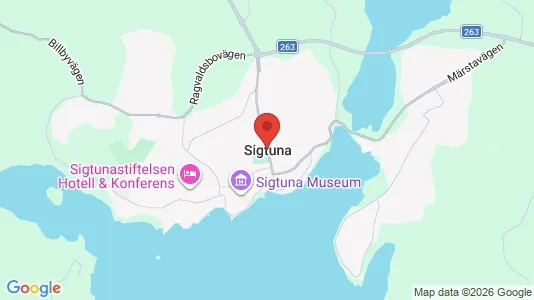 Lägenheter att hyra i Sigtuna - kort over placeringen