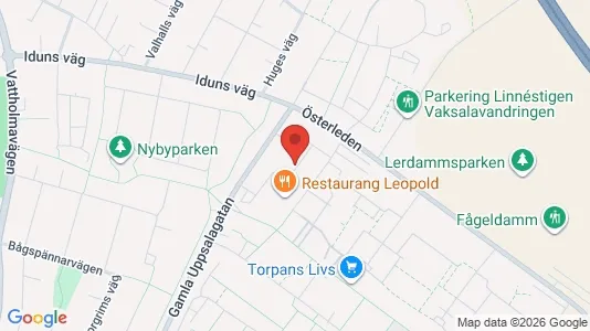 Lägenheter att hyra i Uppsala - kort over placeringen