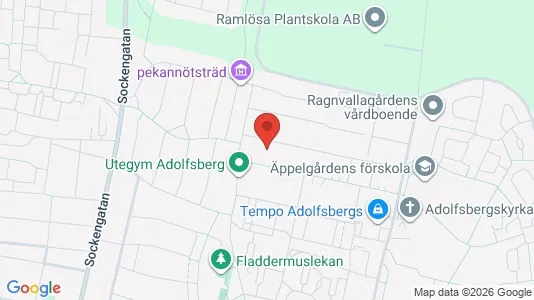 Lägenheter att hyra i Helsingborg - kort over placeringen