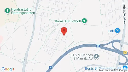 Lägenheter att hyra i Borås - kort over placeringen
