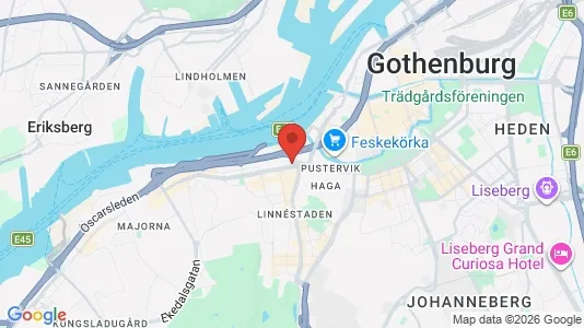 Lägenheter att hyra i Göteborg Centrum - kort over placeringen