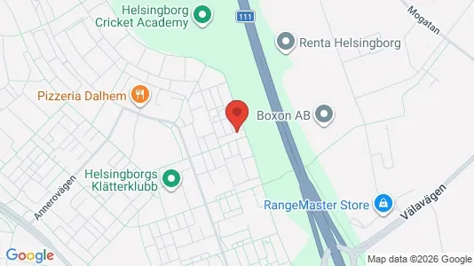 Lägenheter att hyra i Helsingborg - kort over placeringen
