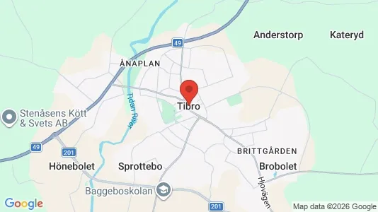 Lägenheter att hyra i Tibro - kort over placeringen