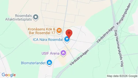 Lägenheter att hyra i Uppsala - kort over placeringen