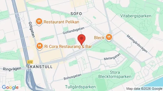 Lägenheter att hyra i Södermalm - kort over placeringen