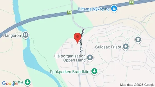 Lägenheter att hyra i Nyköping - kort over placeringen