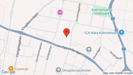 Lägenheter att hyra i Katrineholm - kort over placeringen