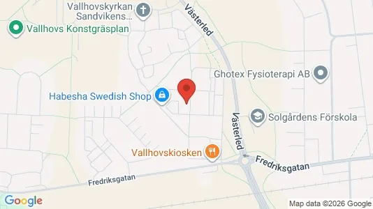 Lägenheter att hyra i Sandviken - kort over placeringen