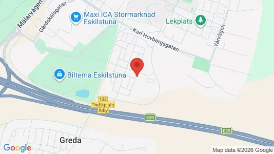 Lägenheter att hyra i Eskilstuna - kort over placeringen