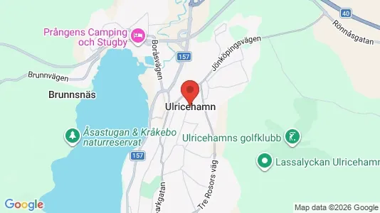 Hus att hyra i Ulricehamn - kort over placeringen