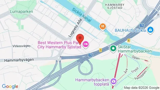 Lägenheter att hyra i Hammarbyhamnen - Bild från Google Street View
