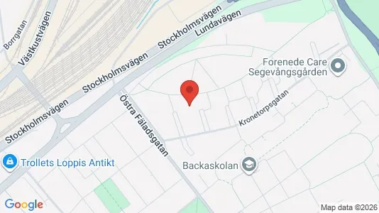 Lägenheter att hyra i Kirseberg - kort over placeringen