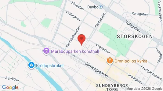 Lägenheter att hyra i Sundbyberg - kort over placeringen