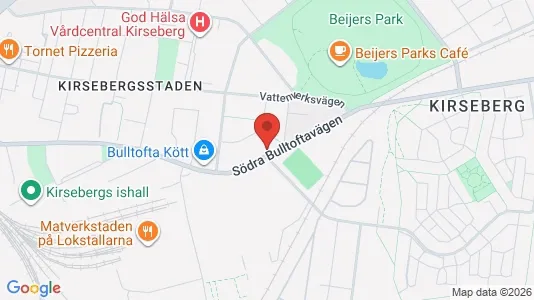 Lägenheter att hyra i Kirseberg - kort over placeringen