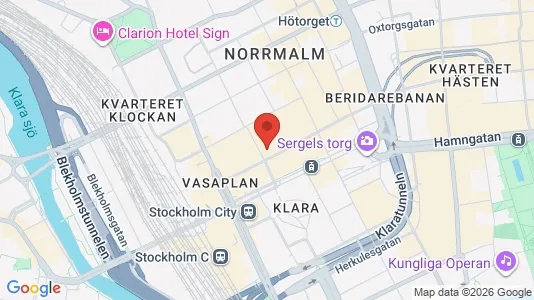 Lägenheter att hyra i Stockholm Innerstad - kort over placeringen